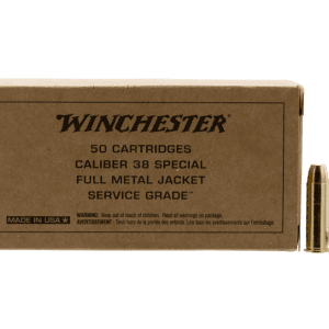 Winchester Service Grade Handgun Rounds .38 SPL 50-Rounds 130 Grain FMJ