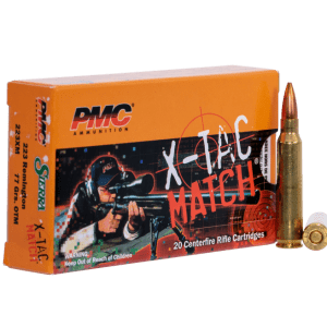 PMC Ammunition X-Tac Match Brass .223 Rem 77 Grain 20-Rounds OTM