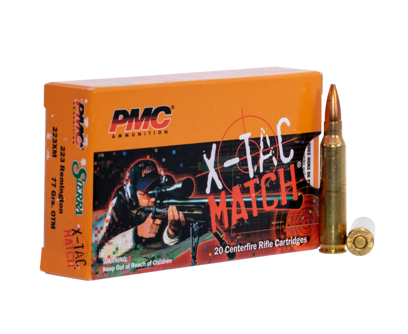 PMC Ammunition X-Tac Match Brass .223 Rem 77 Grain 20-Rounds OTM PMC Ammunition X-Tac Match Brass .223 Rem 77 Grain 20-Rounds OTM