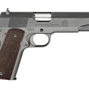 Springfield Armory Mil-Spec Defender 1911 Semi-Automatic Pistol 45 ACP 5" Barrel 7-Round Parkerized Wood