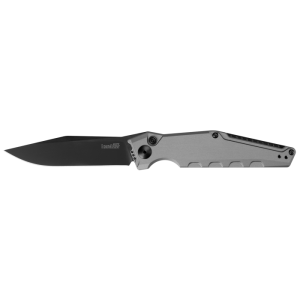Kershaw Launch 7 Automatic Knife Gray Handle - 3.7" Plain Clip-Point Blade