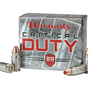 Hornady Critical Duty Handgun Ammo Nickel 9mm 25-Rounds 135 Grain FlexLock