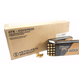 CCI Blazer Brass Handgun Ammunition 9mm Luger 124 gr FMJ 1000/box