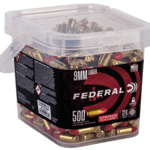 Federal American Eagle Brass 9mm 124 Grain 500-Rounds TSJRN