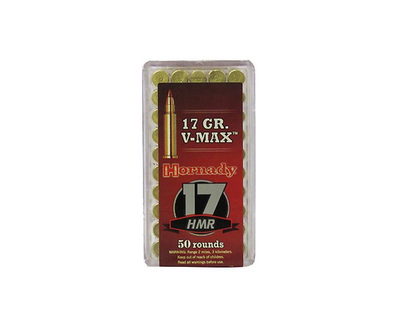 Hornady V-MAX .17HMR 17GR 50Rds Hornady V-MAX .17HMR 17GR 50Rds