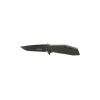 Kershaw Grid Gray Folding Knife – 3.75″ Plain Black Drop Point Blade