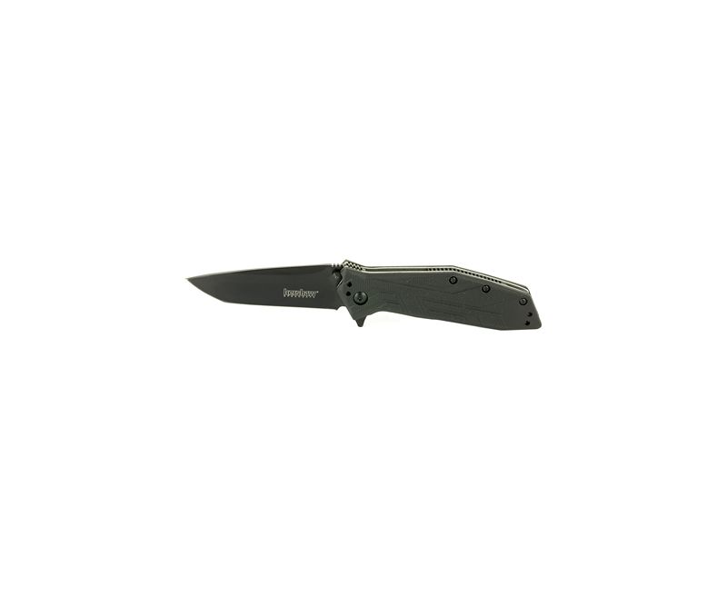 Kershaw Brawler Folding Knife – 3.25″ Plain Black Tanto Blade Kershaw Brawler Folding Knife – 3.25″ Plain Black Tanto Blade