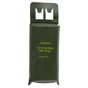 PPU Mil-Spec Battle Pack Brass 9mm NATO 200-Rounds 124 Grain FMJ