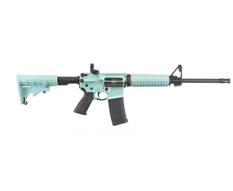 Ruger AR-556 Turquoise Blue / Black 5.56 / .223 Rem 16.04-inch 30Rds Tiffany Blue TALO Exclusive Ruger AR-556 Turquoise Blue / Black 5.56 / .223 Rem 16.04-inch 30Rds Tiffany Blue TALO Exclusive