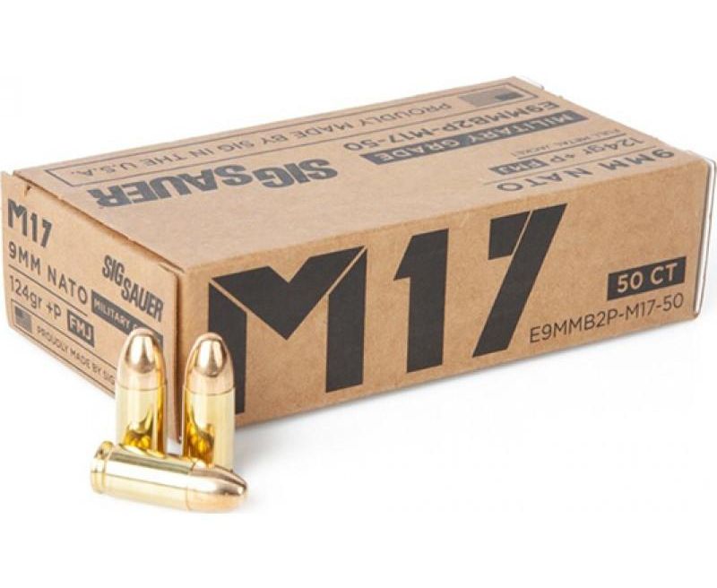 Sig Sauer M17 9MM 124 Grain FMJ Elite 50-Round Sig Sauer M17 9MM 124 Grain FMJ Elite 50-Round