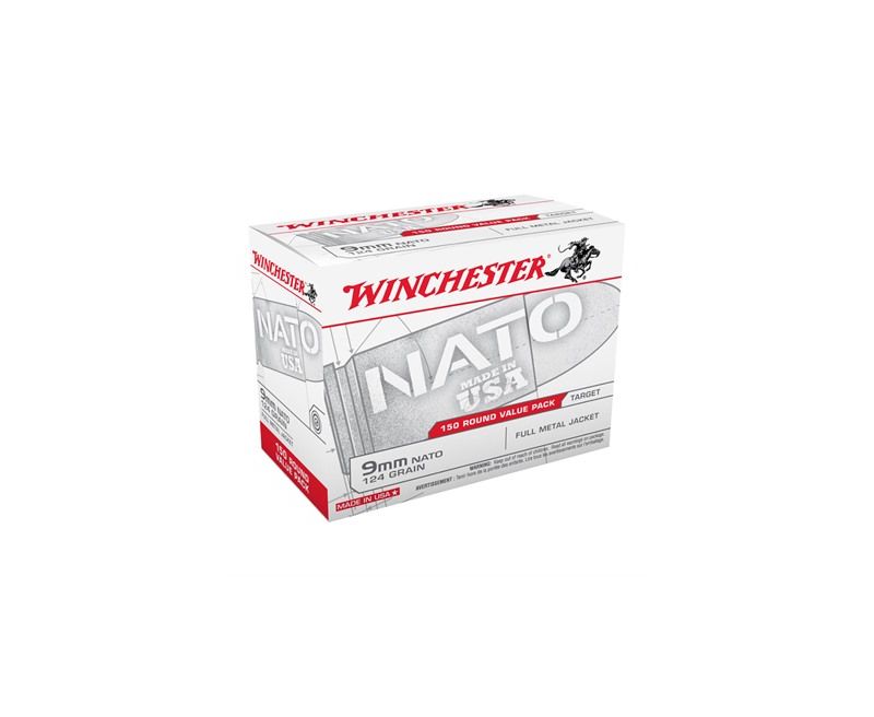Winchester Ammunition NATO Ammunition 9mm 150Rd 124 GR Winchester Ammunition NATO Ammunition 9mm 150Rd 124 GR