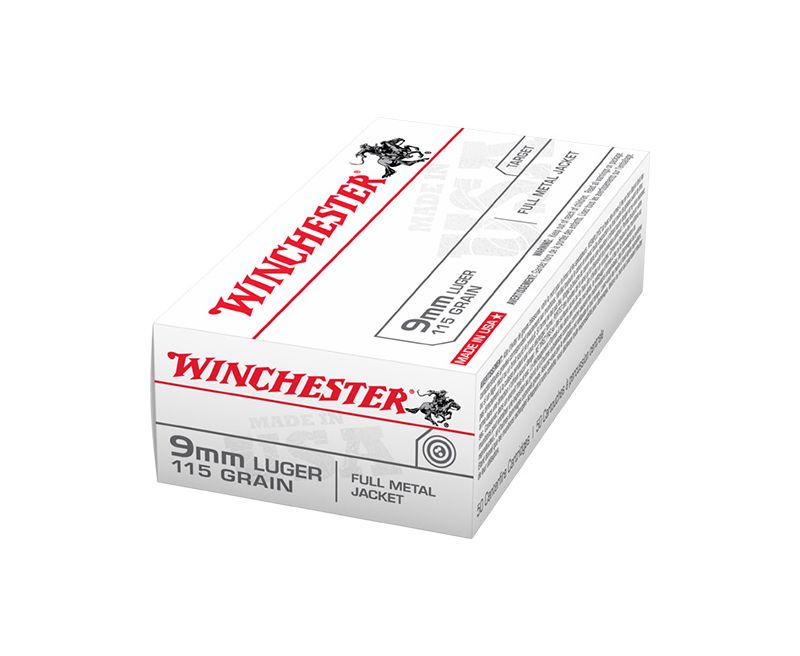 Winchester Ammunition 9MM 115GR FMJ 50Rds Winchester Ammunition 9MM 115GR FMJ 50Rds