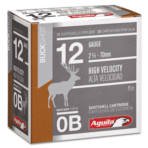 Aguila Field High Velocity 12 GA 0 Buck 25-Rounds 2.75"