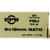 PPU Mil-Spec Battle Pack Brass 9mm NATO 200-Rounds 124 Grain FMJ