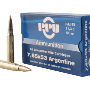 PPU Metric Rifle Brass 7.65 X 53 180-Grain 20-Rounds SP