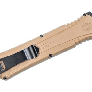 Smith & Wesson OTF Knife Spear Point Blade Flat Dark Earth 3.5″
