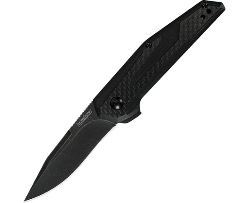 Kershaw Fraxion Folding Knife – 2.75″ Black Plain Drop Point Blade Kershaw Fraxion Folding Knife – 2.75″ Black Plain Drop Point Blade