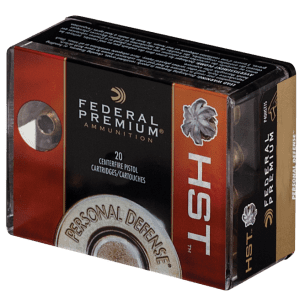 Federal Personal Defense HST Nickel Plated Brass .45 ACP 230 Grain 20-Rounds HSTJSP