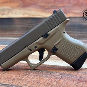 GLOCK G43 9MM 3.39'' 6-RD CHOCOLATE & DAVIDSON'S DARK EARTH