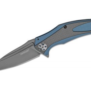 Kershaw Natrix Carbon Fiber Folding Knife - 3.25" Plain Drop Point Blade with Reversible Pocket Clip